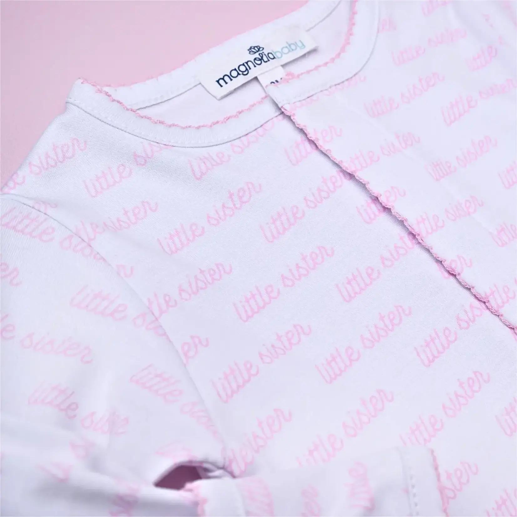 Magnolia Baby Little Sister Printed Footie