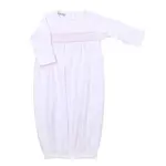 Magnolia Baby Mini Dots Smocked Gown - Pink