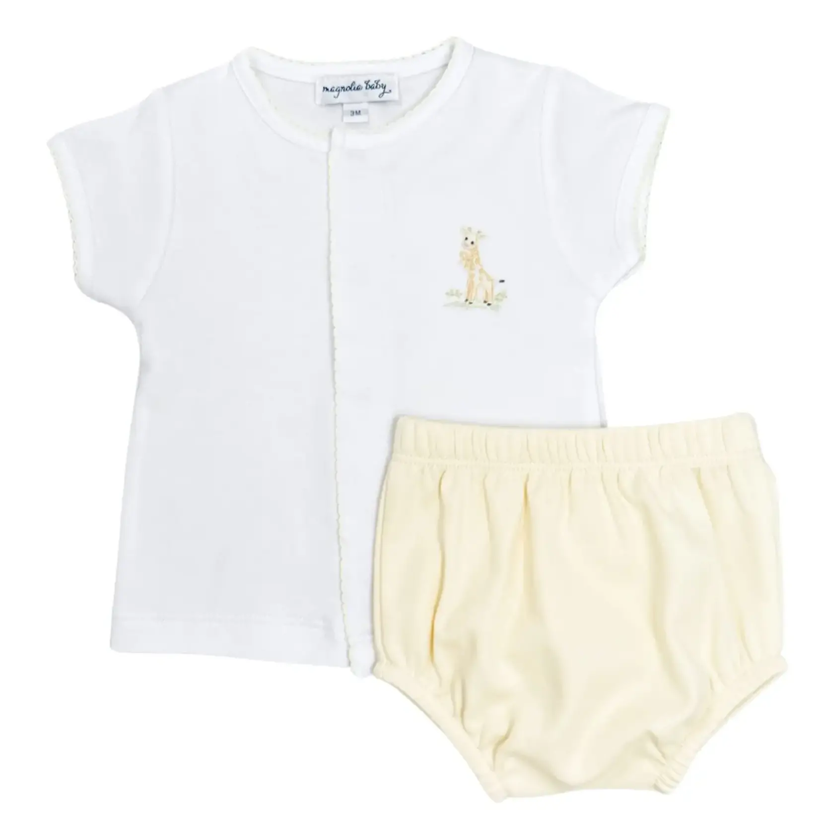 Magnolia Baby Vintage Giraffe Diaper Cover Set - Yellow