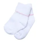 Magnolia Baby Solid Essentials White Pink Socks