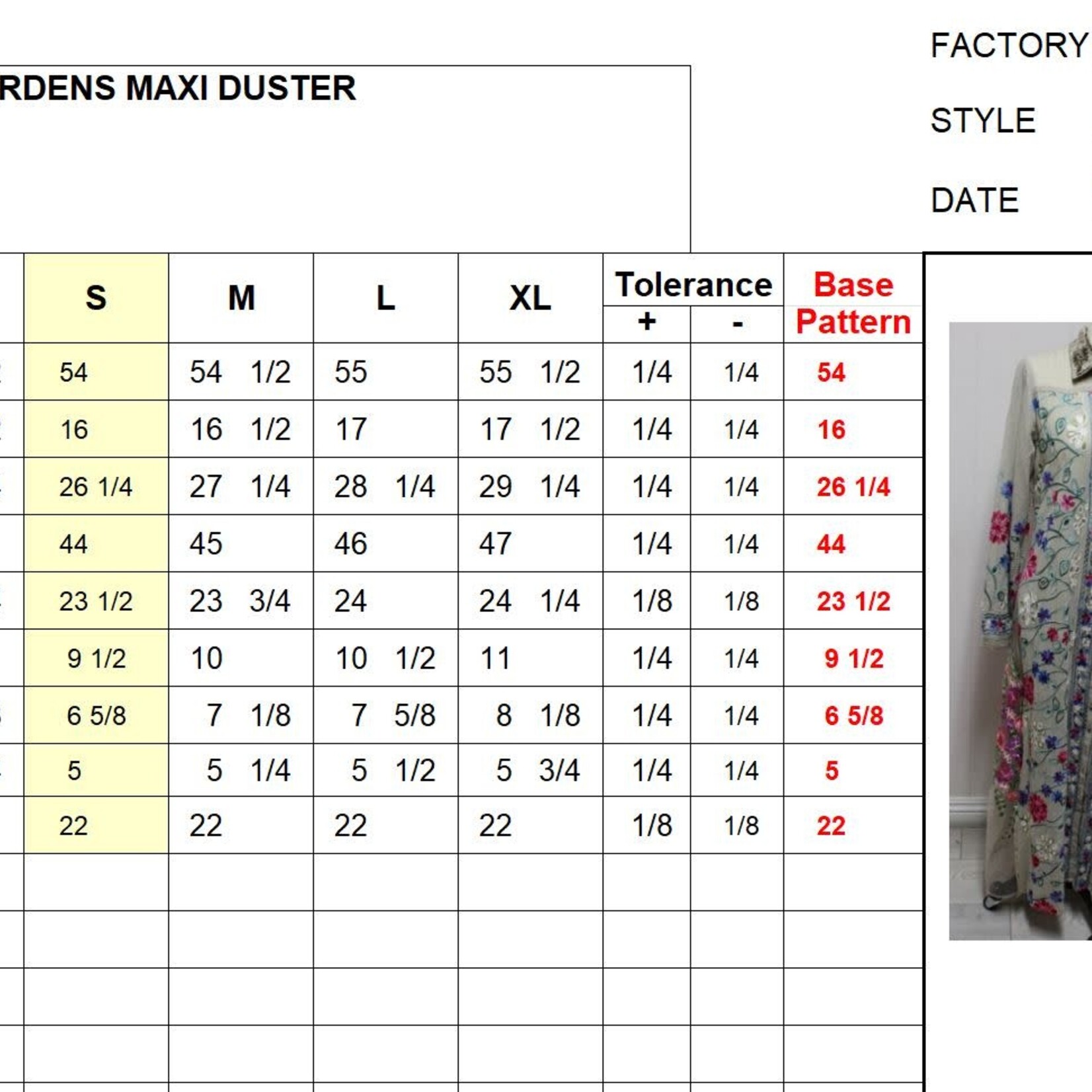 Aratta Kensington Embroidered Gardens Maxi Duster / Topper