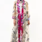 Aratta Starletta Embroidered Mesh Duster / Topper / Kimono
