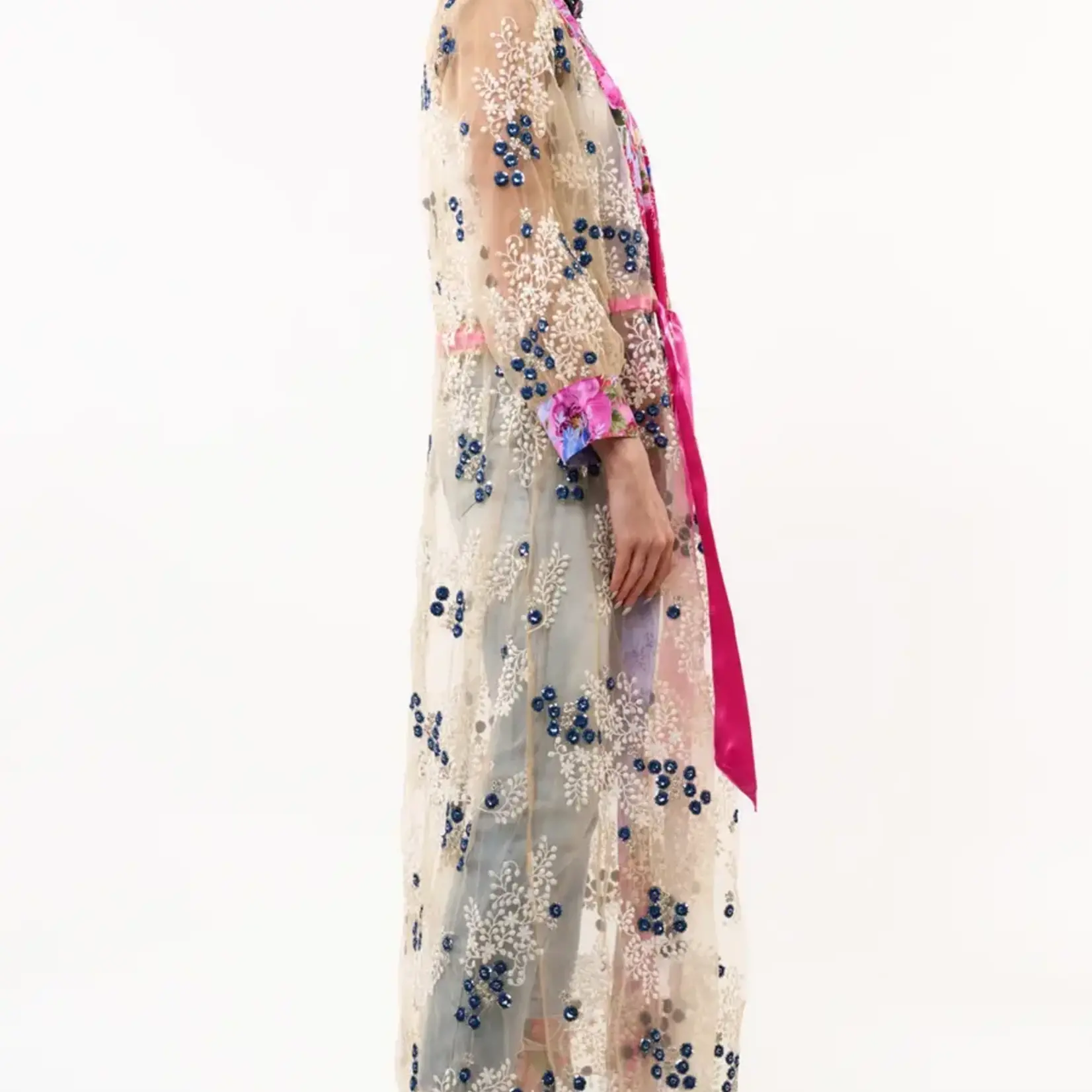 Aratta Starletta Embroidered Mesh Duster / Topper / Kimono