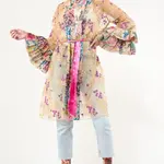 Aratta Miss September Embellished Mesh Kimono / Topper