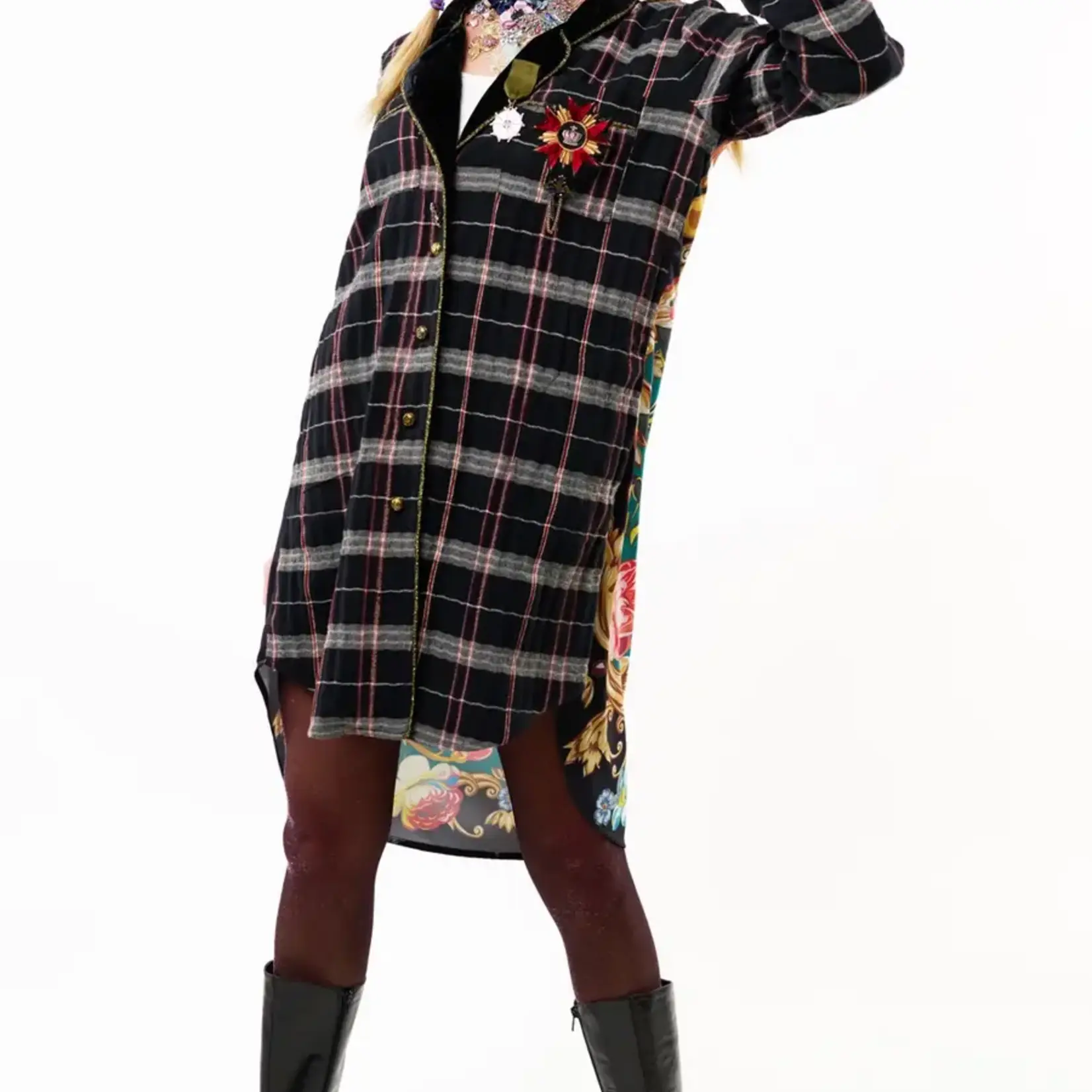 Aratta Queen Rules Shirt Dress