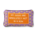 Furbish Studio Ducks in A Row Needlepoint Pillow