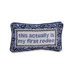 Furbish Studio First Rodeo Needlepoint Pillow