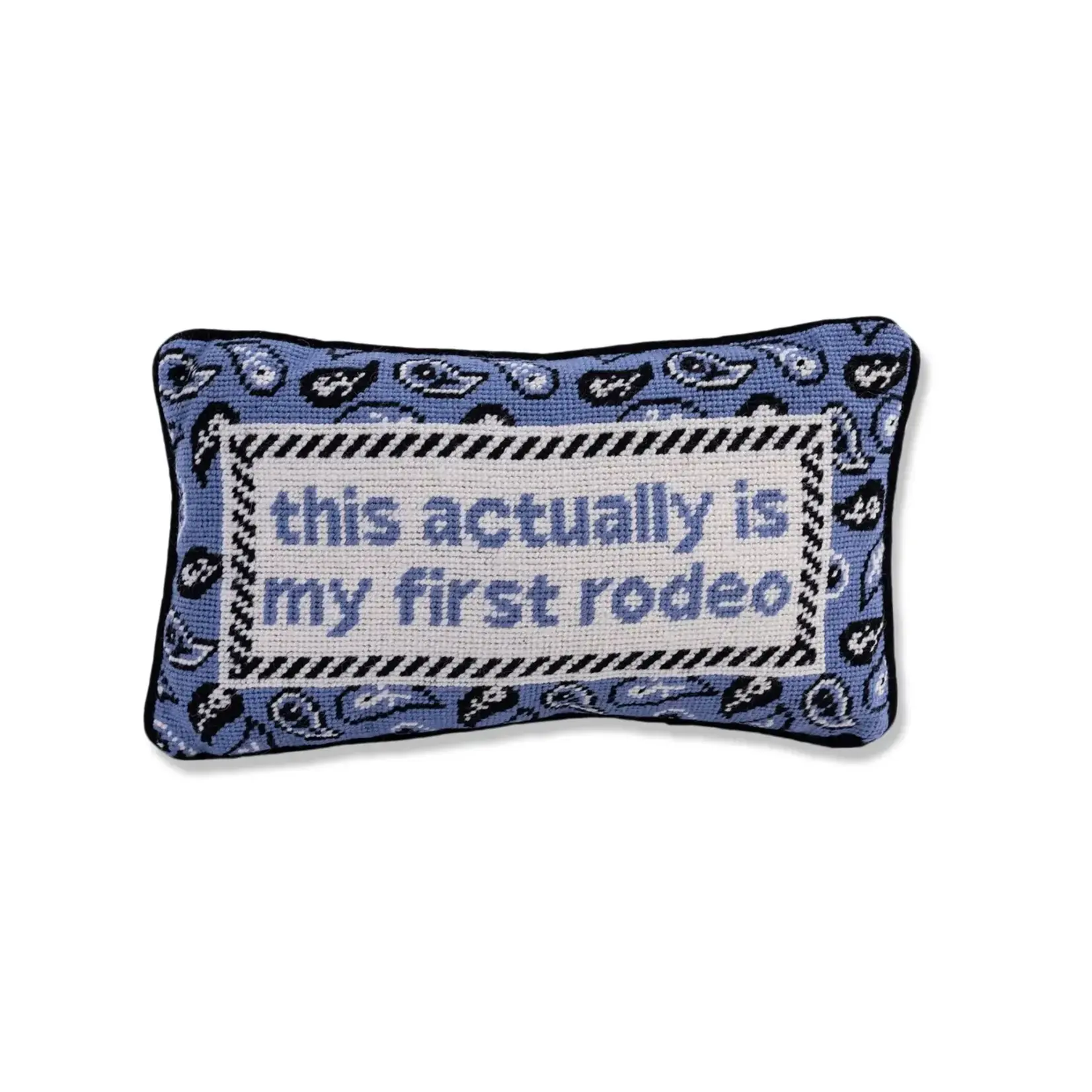 Furbish Studio First Rodeo Needlepoint Pillow