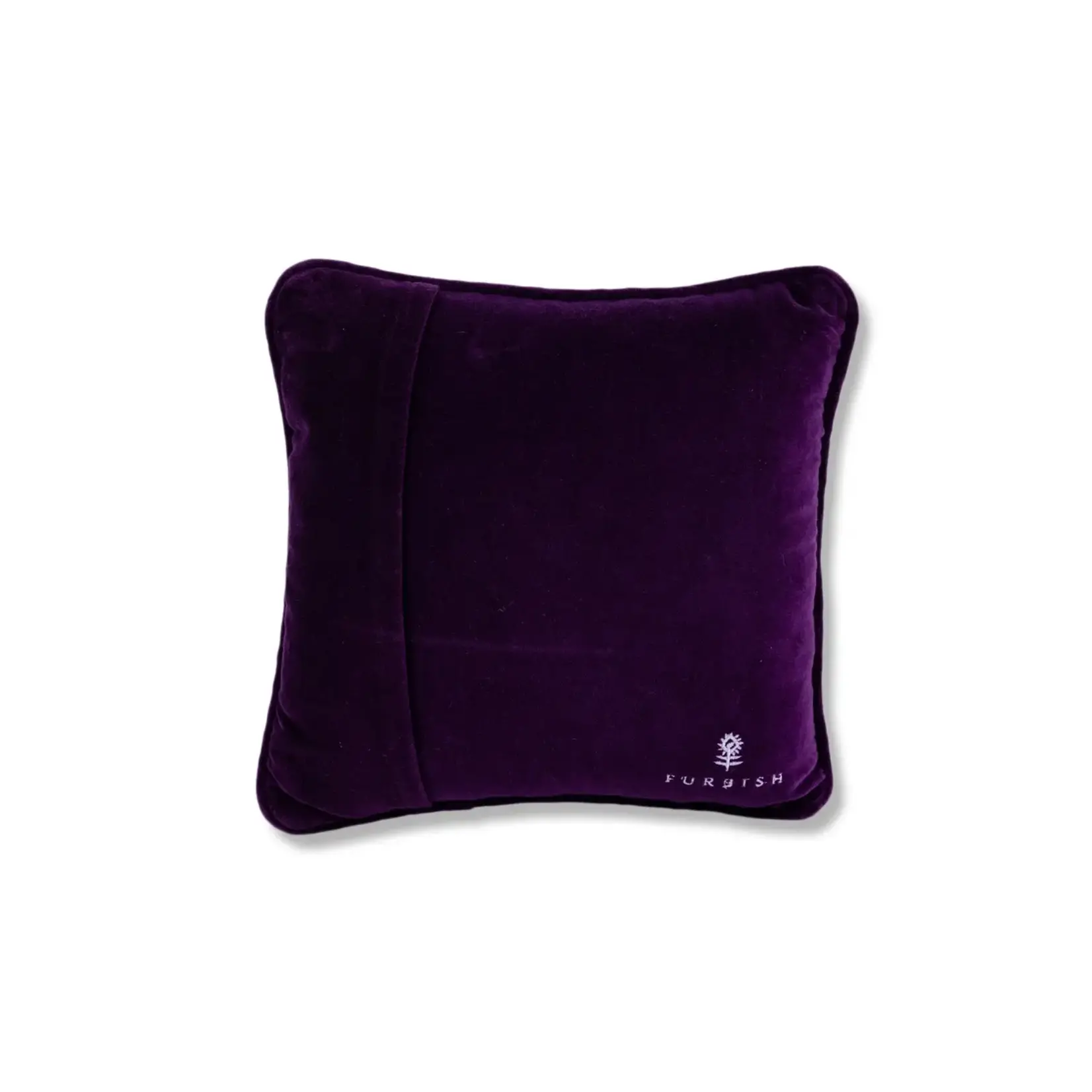 Furbish Studio Flowers Needlepoint Pillow
