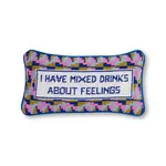 Furbish Studio Mixed Drinks Needlepoint Pillow