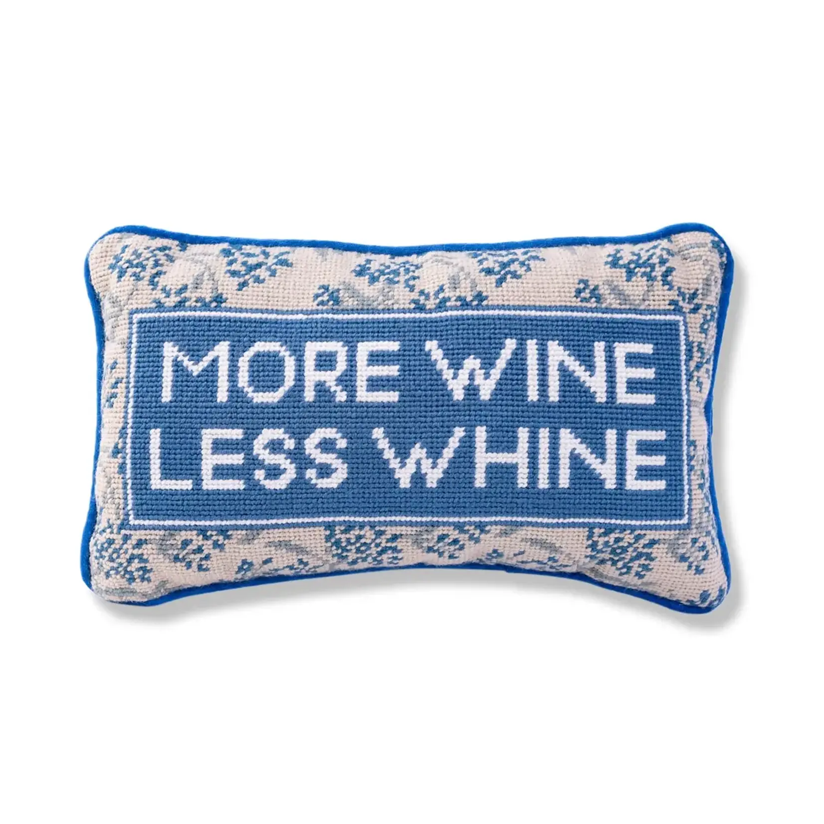 Furbish Studio More Wine Needlepoint Pillow