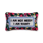 Furbish Studio Not Needy Needlepoint Pillow