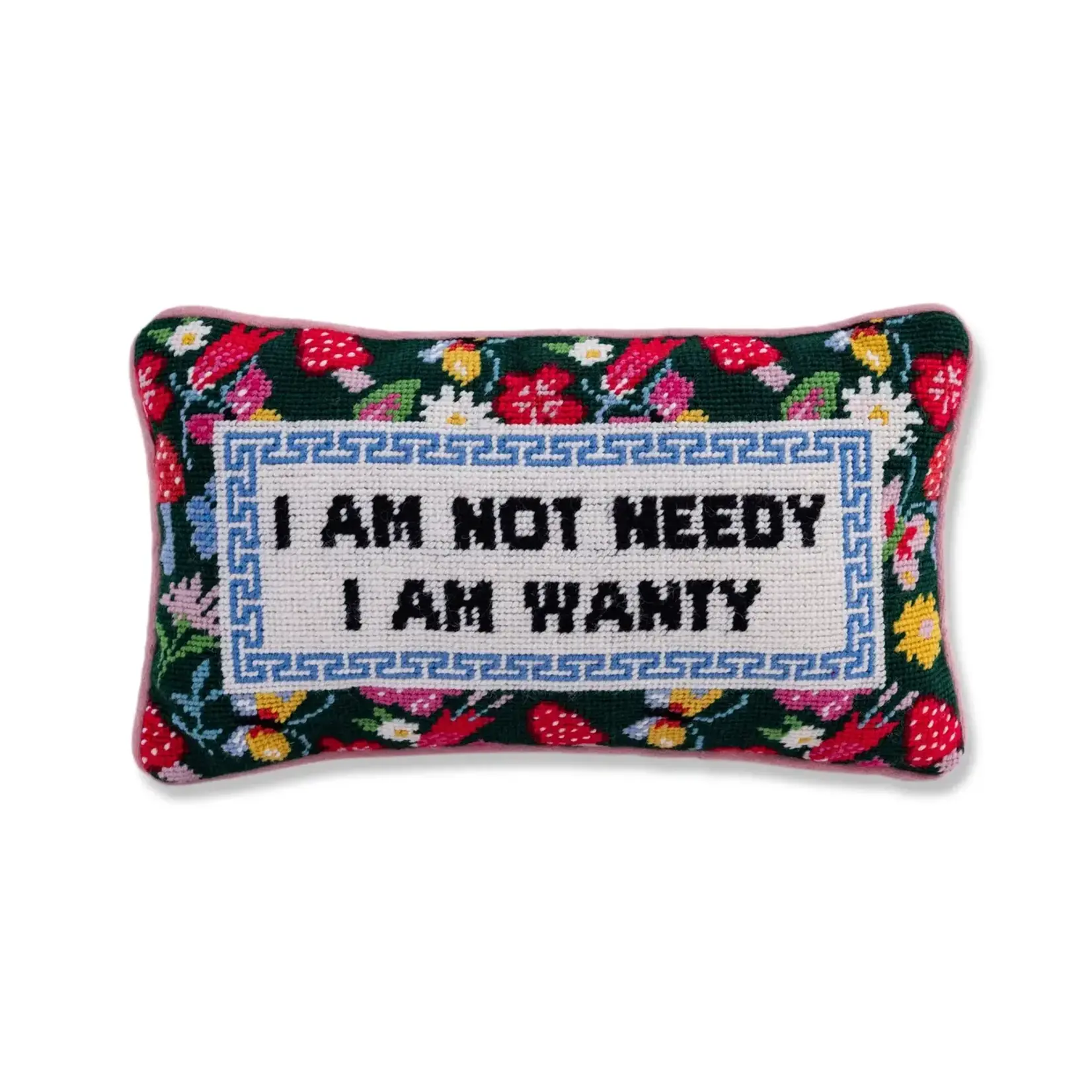 Furbish Studio Not Needy Needlepoint Pillow
