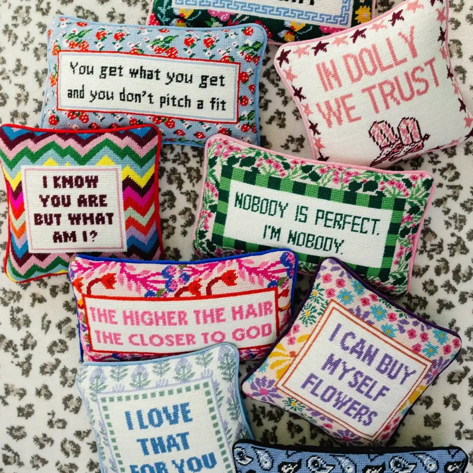 Furbish Studio Not Needy Needlepoint Pillow