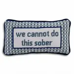 Furbish Studio Sober Needlepoint Pillow