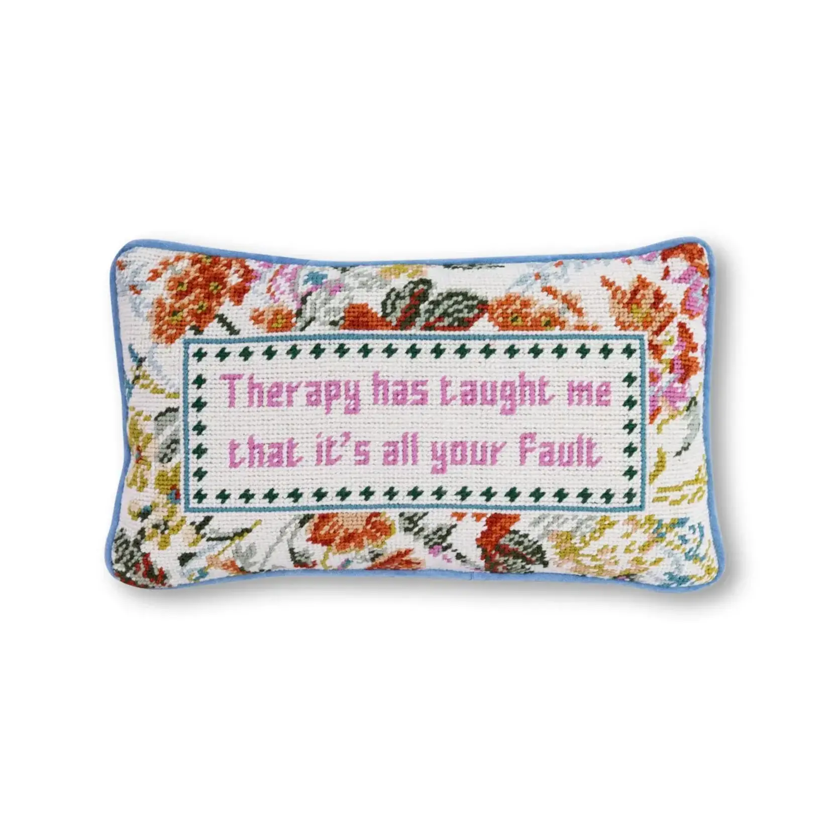 Furbish Studio Therapy Needlepoint Pillow