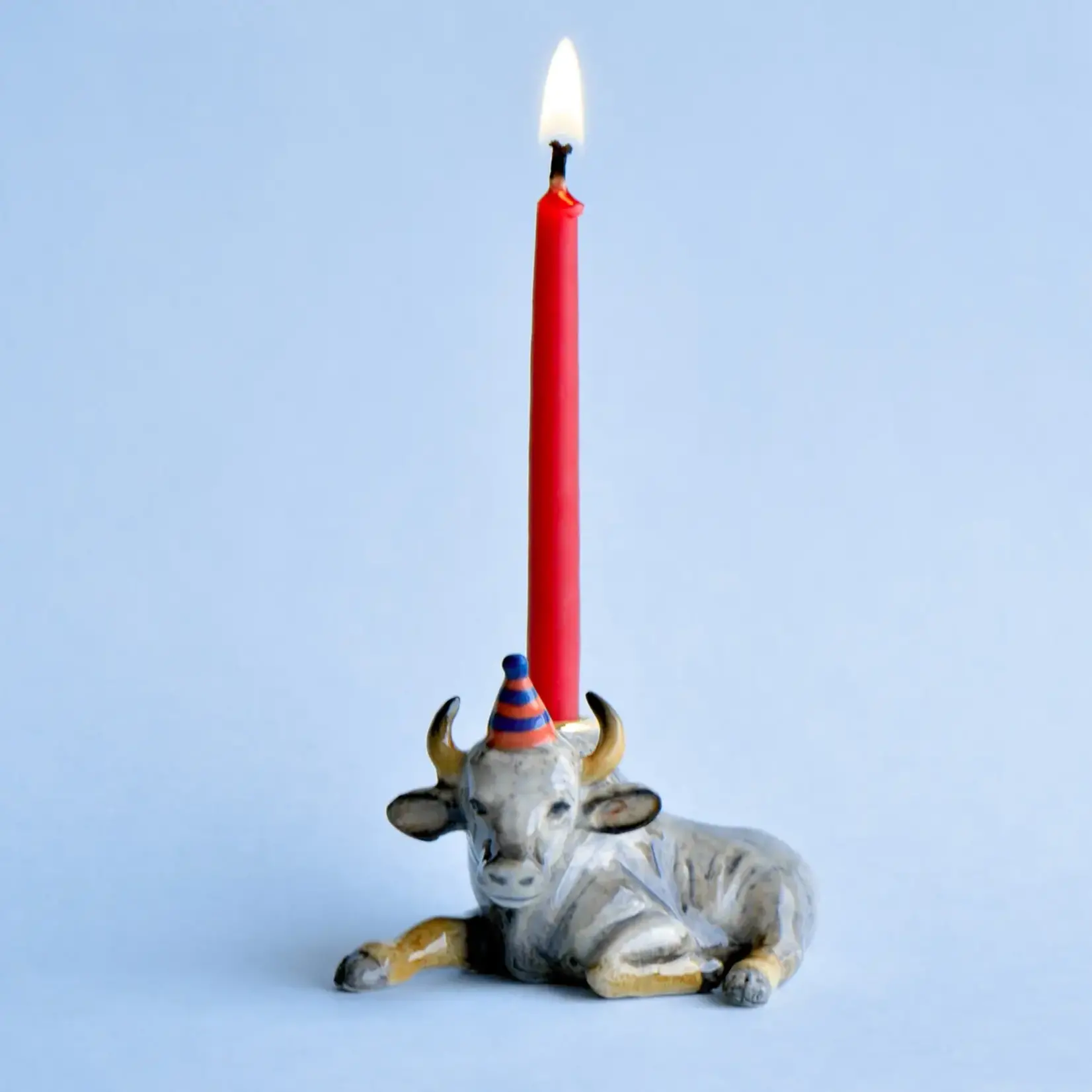 Camp Hollow Porcelain Animal Treasures Year of the Ox Cake Topper