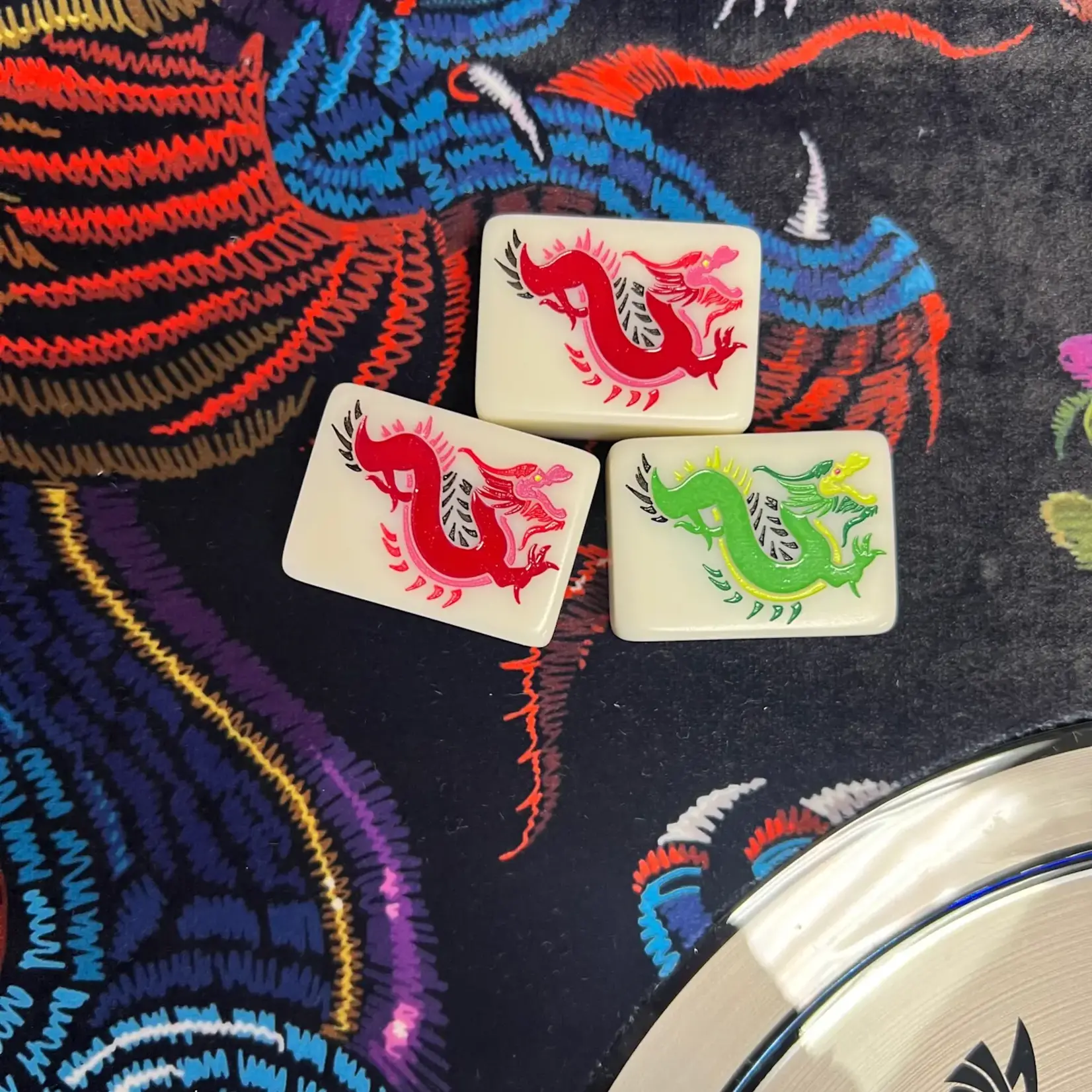 Bespoke Mahjong Lucky Charms Magnetic Tiles Bundle (Mint/Pink)
