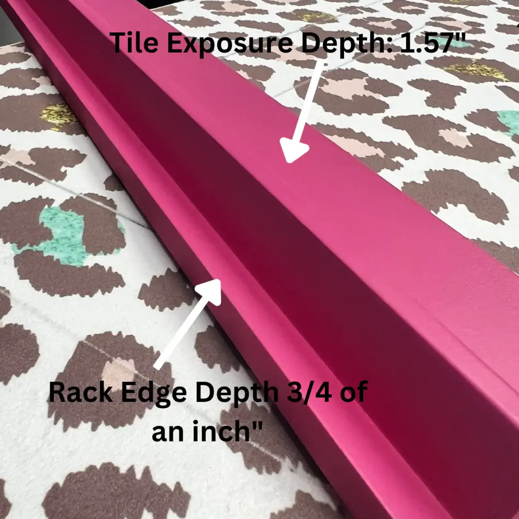 Bespoke Mahjong Mega Tile Rack and Bag Set Hottie Pink