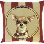 yapatkwa - art of the loom Dog Throw Pillow - Chihuahua
