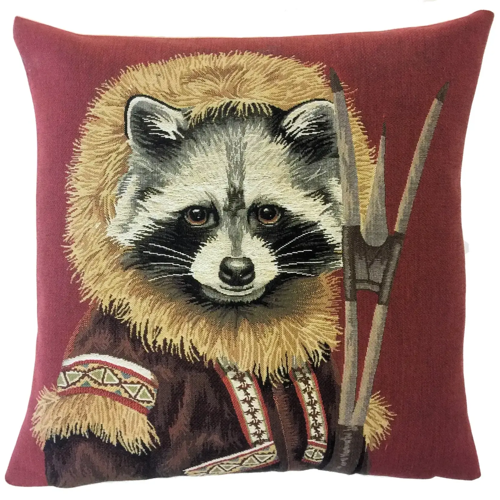 yapatkwa - art of the loom Raccoon Pillow Cover