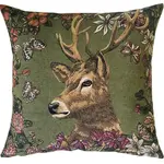 yapatkwa - art of the loom Jacquard Woven Stag Decorative Pillow