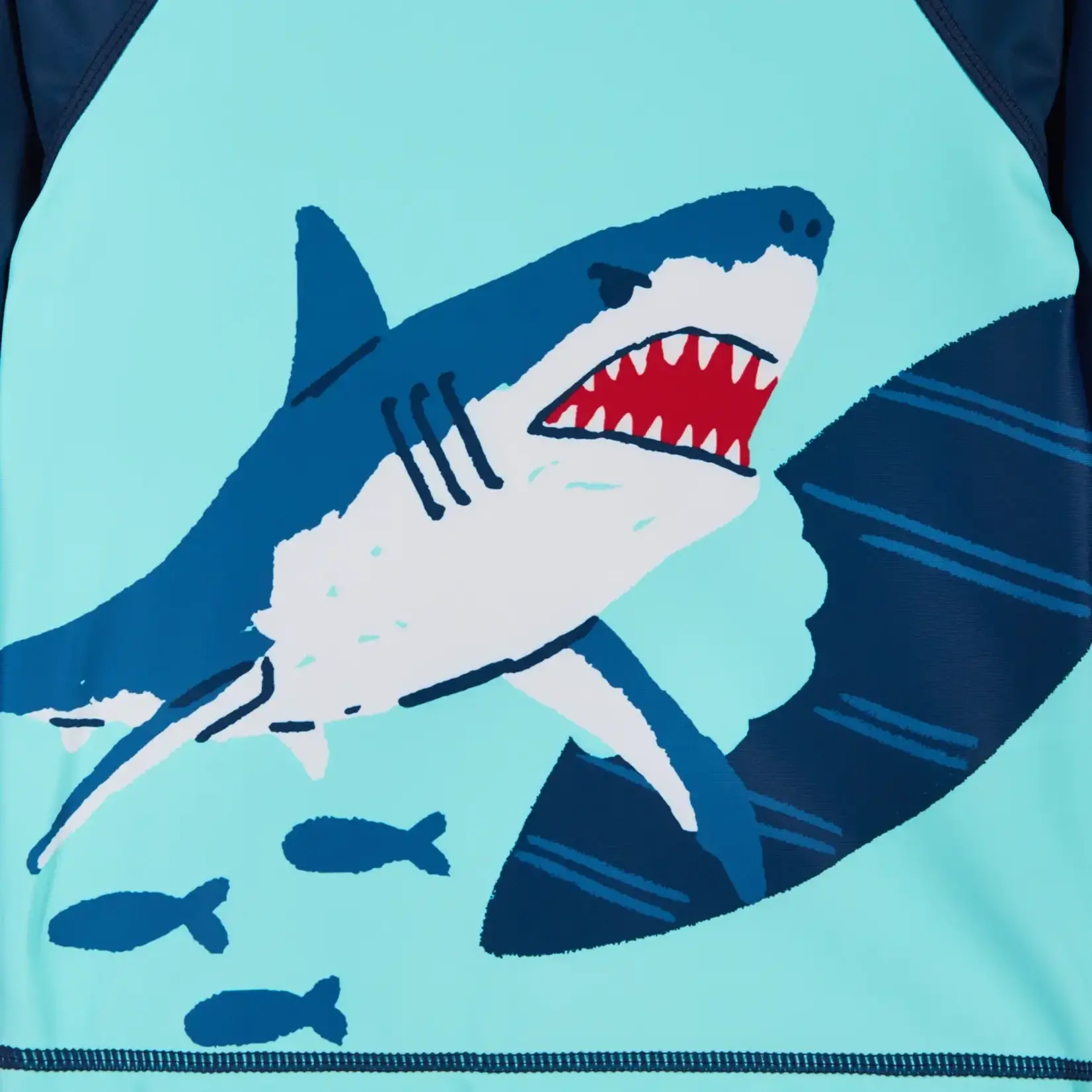 Andy & Evan Boys Toddler Shark Raglan Rashguard and Boardshort Set