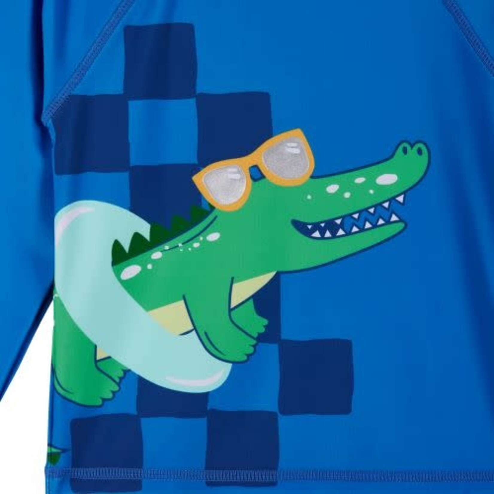 Andy & Evan Boys Toddler Alligator Graphic Rashguard and Boardshort