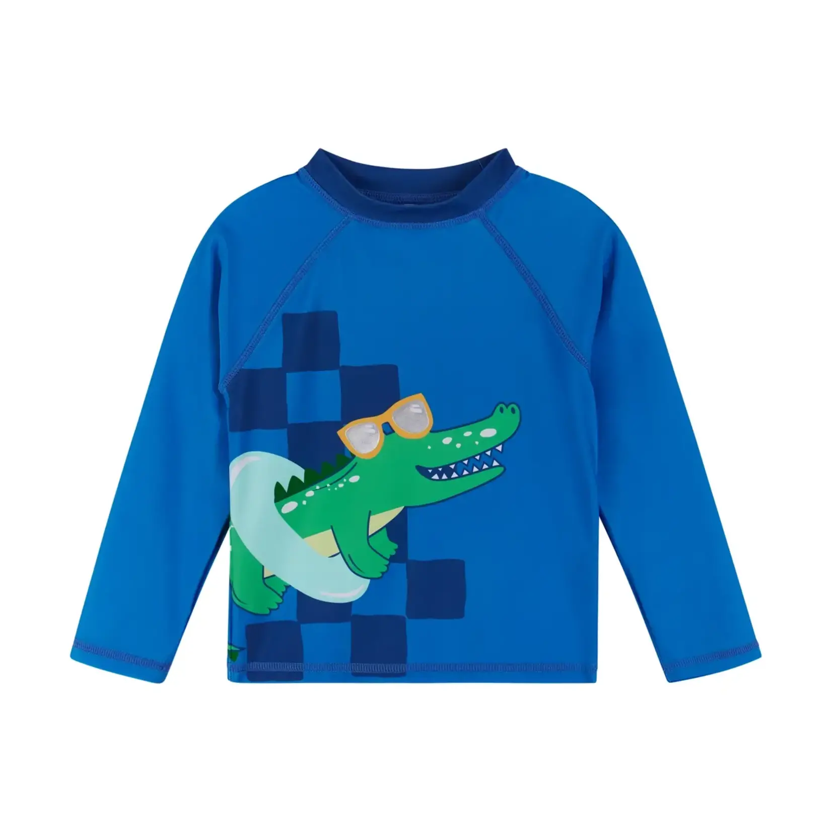 Andy & Evan Boys Toddler Alligator Graphic Rashguard and Boardshort