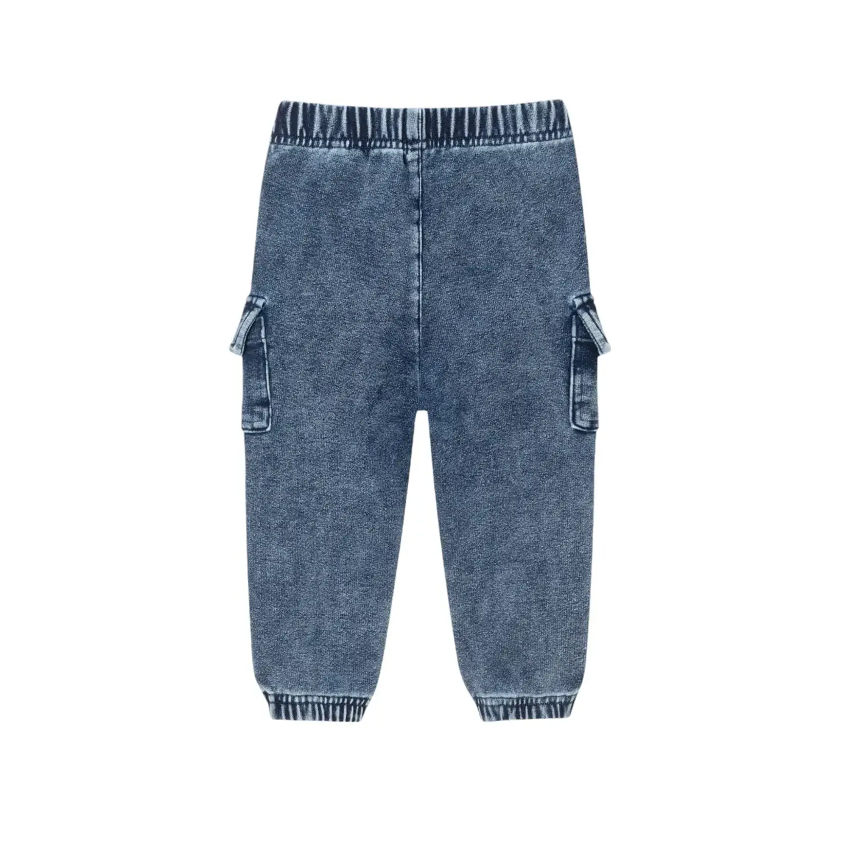 Andy & Evan Infant Jersey Twofer Tee & Terry Pants Set | Navy Blue Sports
