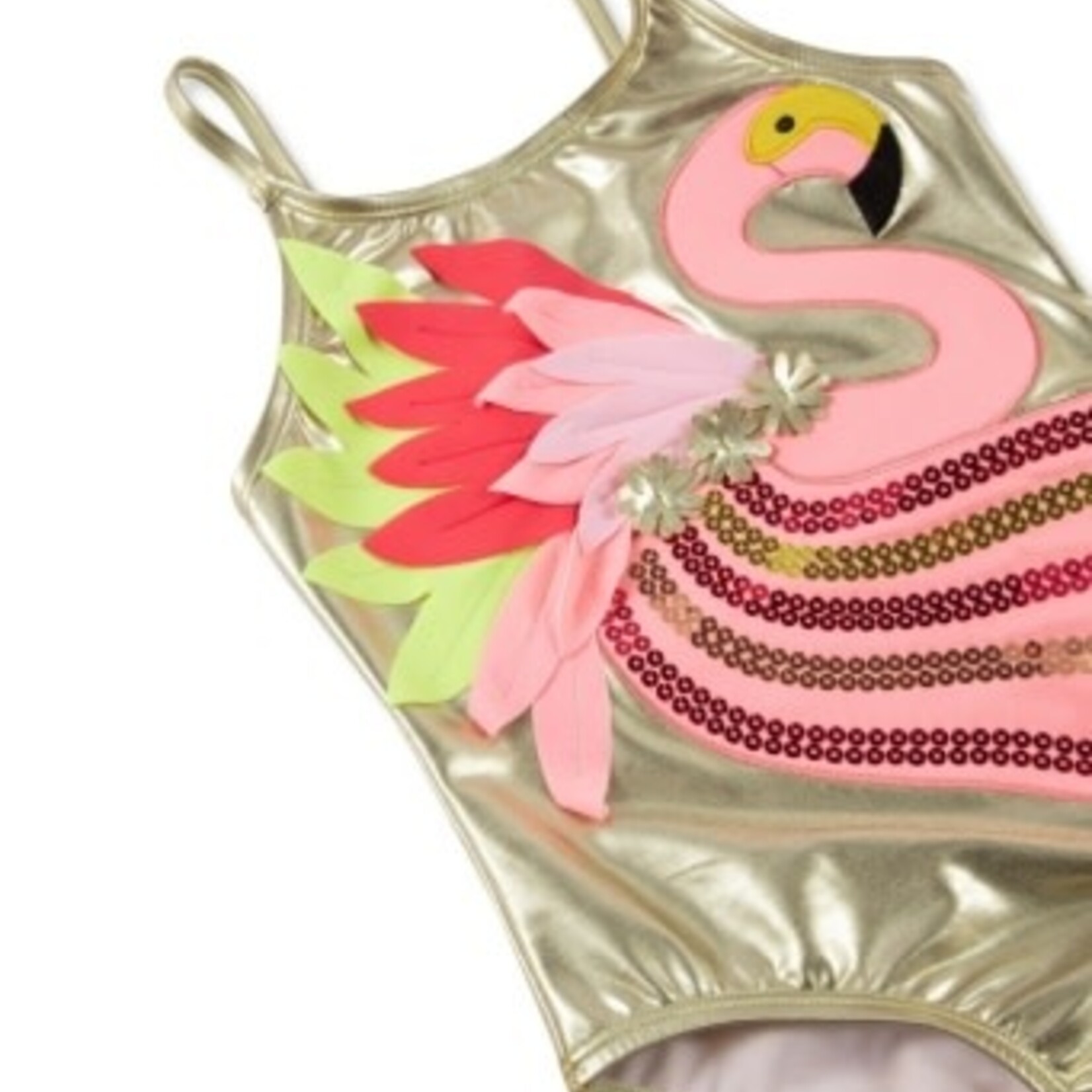 Peek Aren't You Curious Flamingo One Piece Swimsuit