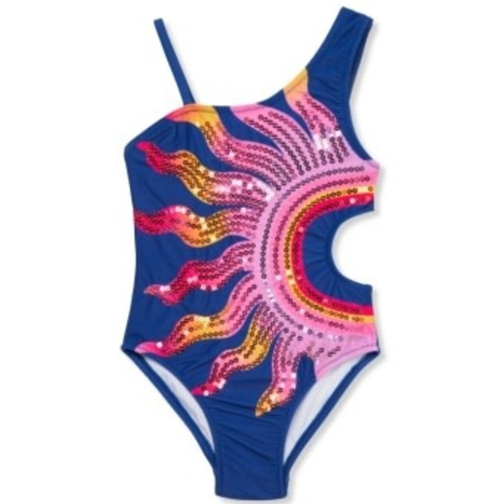 Peek Aren't You Curious One Shoulder One Piece Swimsuit