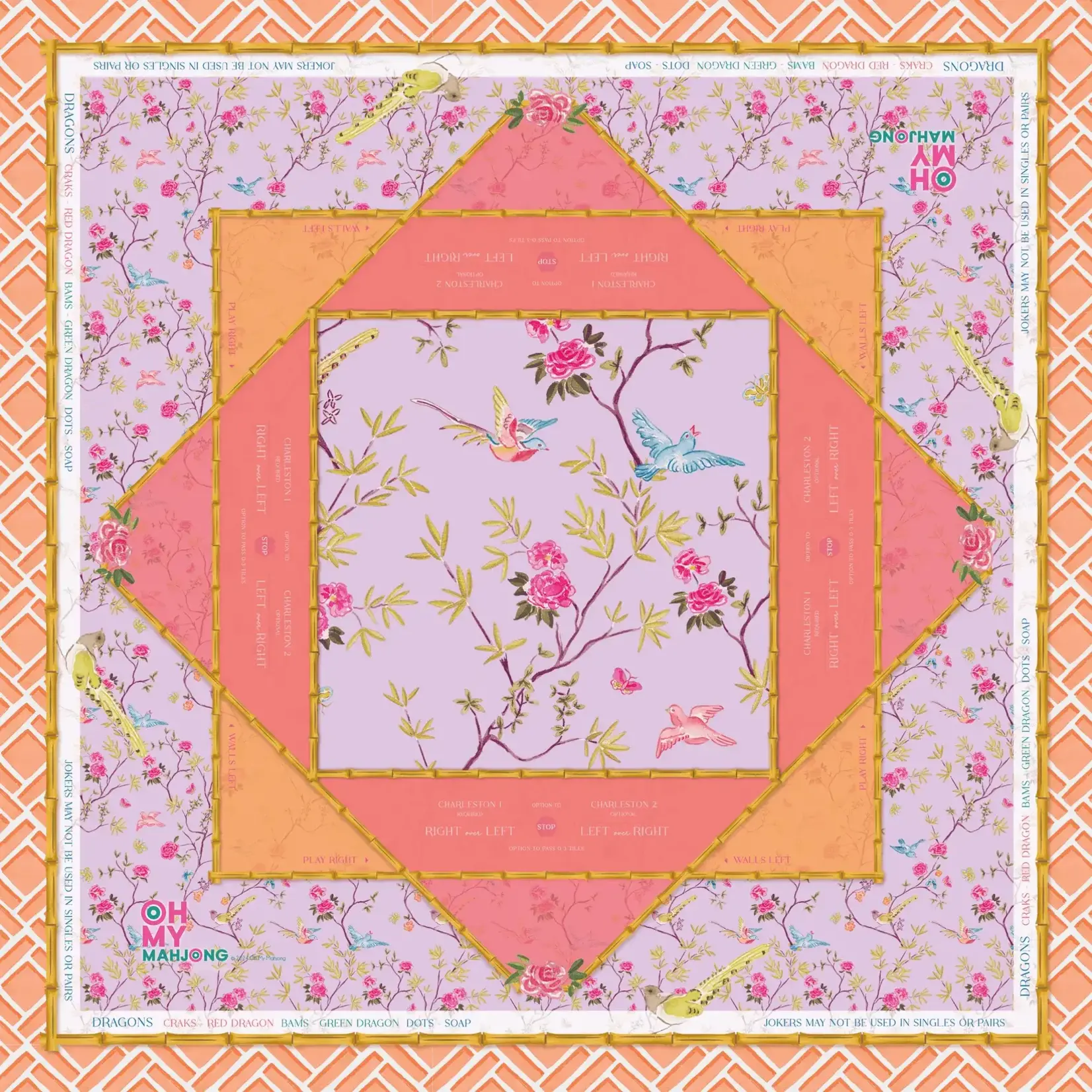 Oh My Mahjong Goldie Mahjong Mat