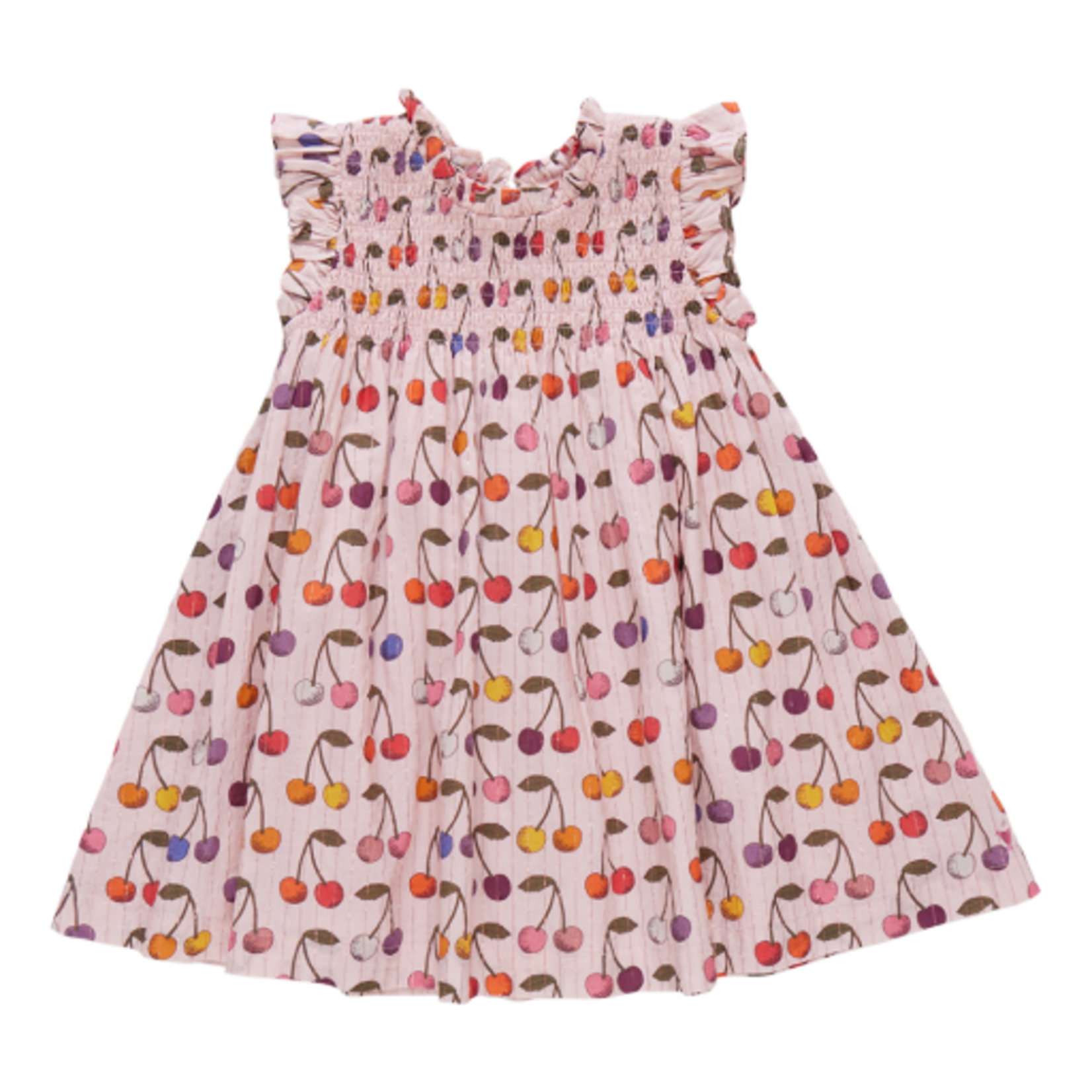 Pink Chicken girls stevie dress - cloud pink cherry
