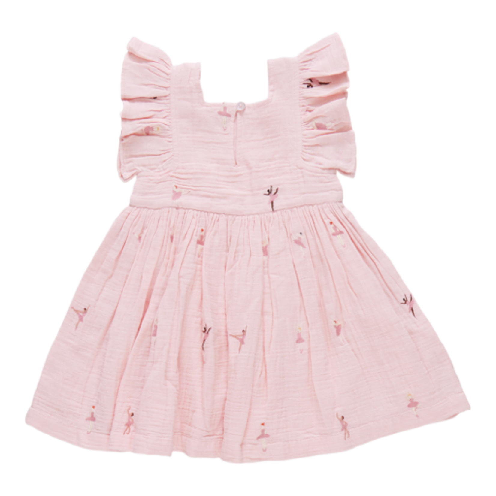 Pink Chicken girls elsie dress - ballerina embroidery