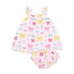 Angel Dear Colorful Bows Sundress & Diaper Cover