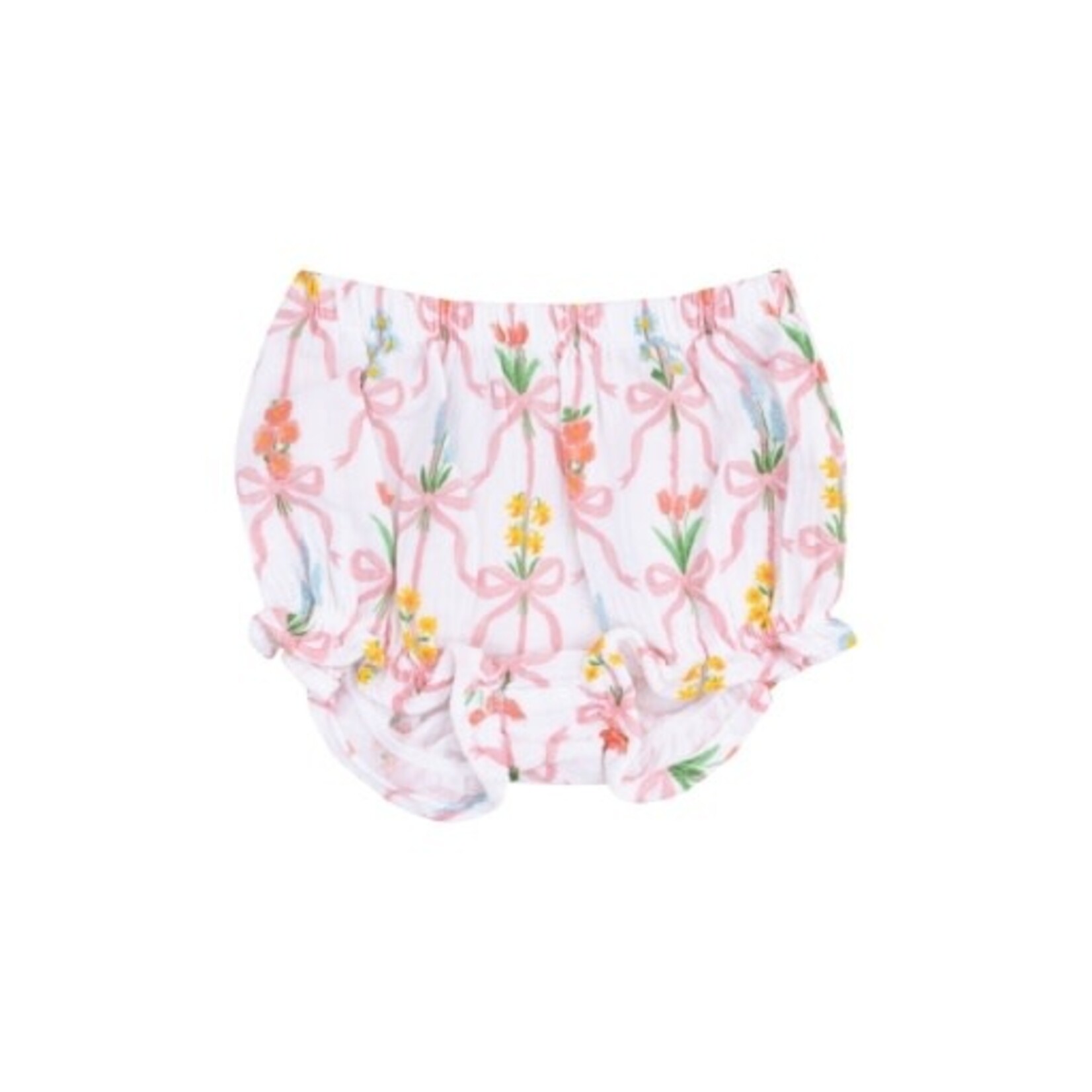 Angel Dear Ribbon Bouquets Scallop Open Back Top w/ Bloomer