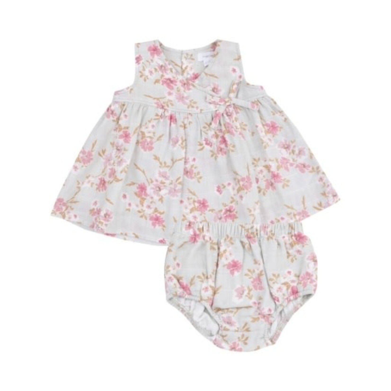 Angel Dear Pink Phlox Floral Kimono Dress & Bloomer