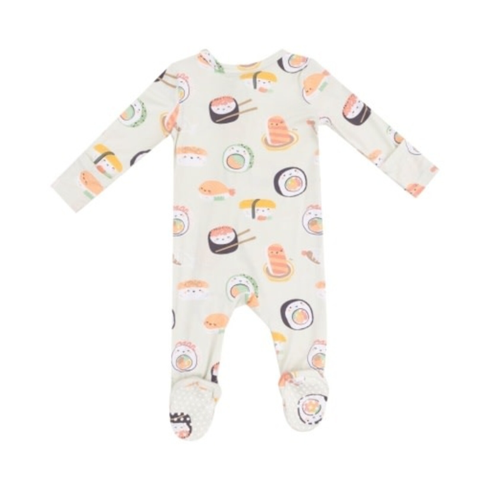 Angel Dear Sushi Green 2 Way Zipper Footie