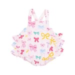 Angel Dear Colorful Bows Ruffle Sunsuit
