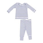Angel Dear Stripe Vintage Blue Rib Lounge Wear Set