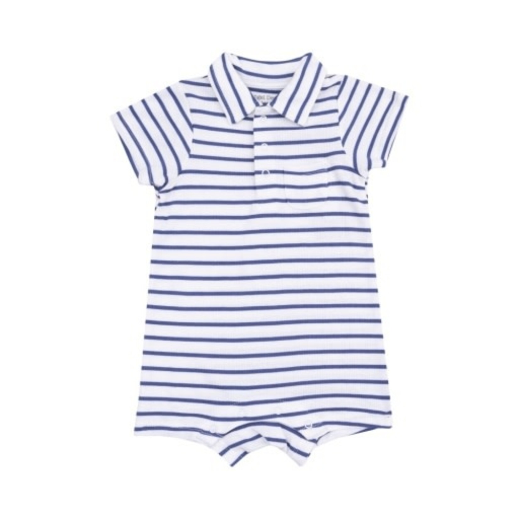 Angel Dear Stripe Vintage Blue Polo Shortie