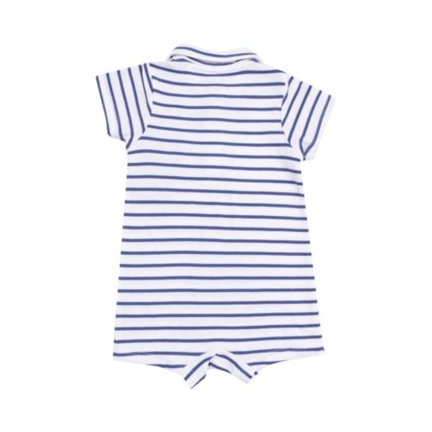 Angel Dear Stripe Vintage Blue Polo Shortie