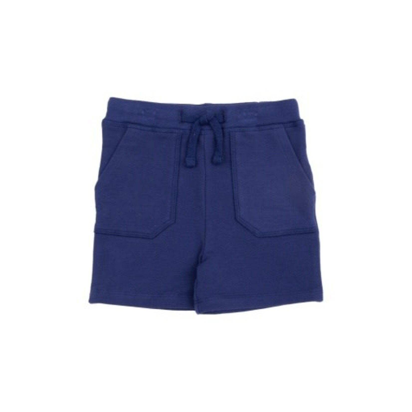 Angel Dear Stripe Vintage Blue Rib Shirt And French Terry Short