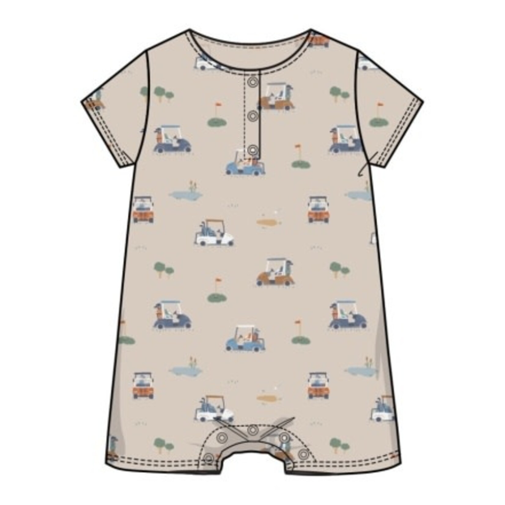 Angel Dear Golf Cart Cuties Henley Shortall Oatmeal