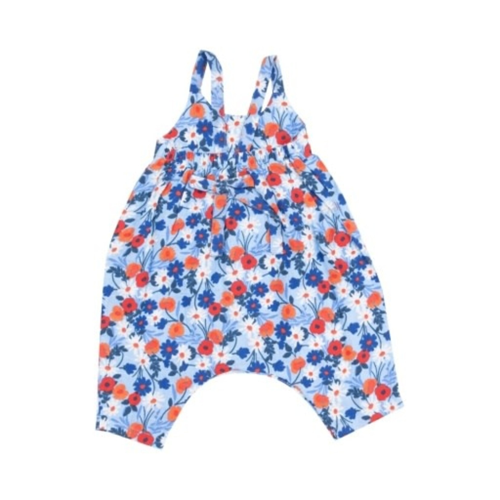 Angel Dear Poppy Days Tie Back Romper