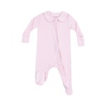 Angel Dear Solid Classic Pink Peter Pan 2 Way Zipper Footie