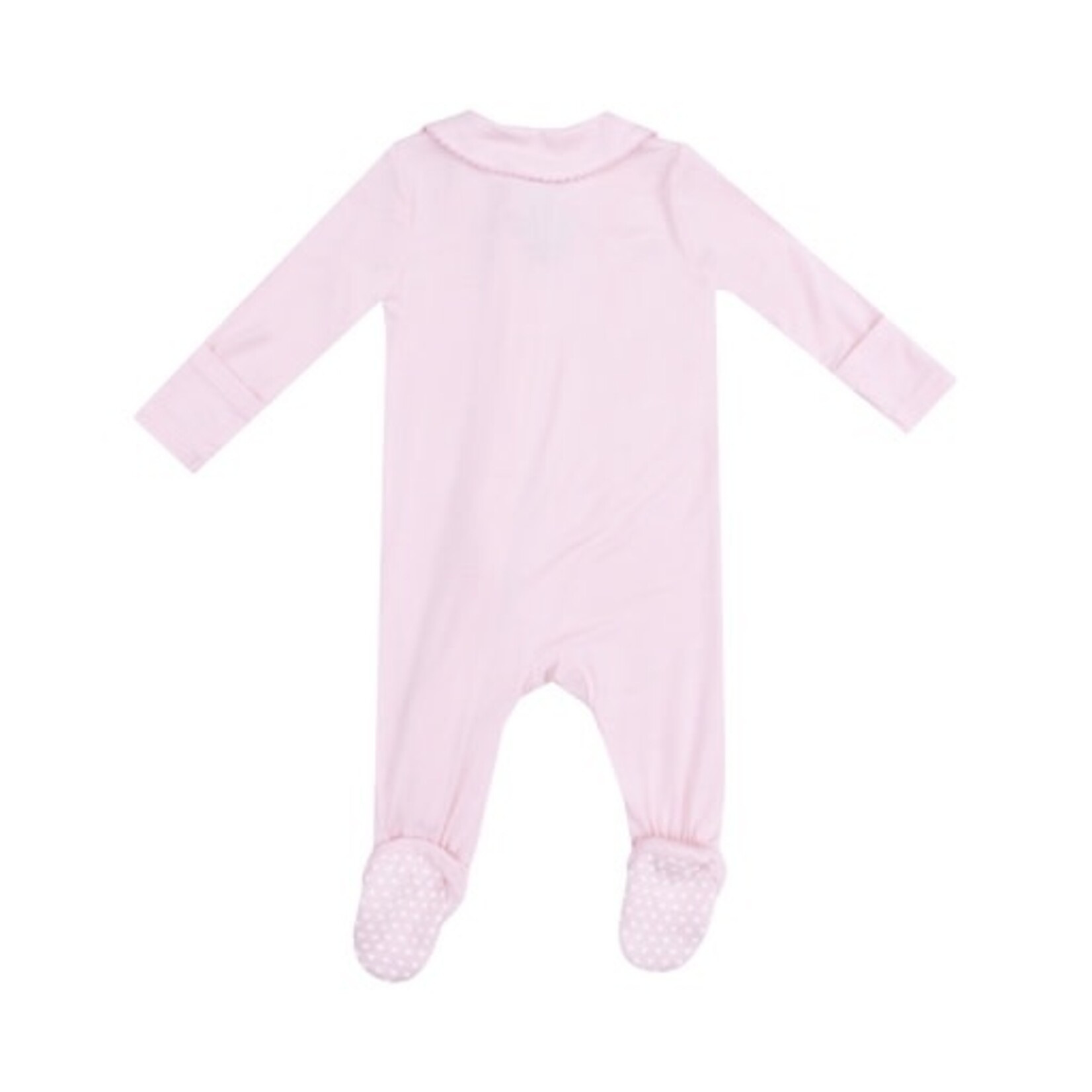 Angel Dear Solid Classic Pink Peter Pan 2 Way Zipper Footie