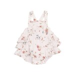 Angel Dear Climbing Roses Ruffle Sunsuit