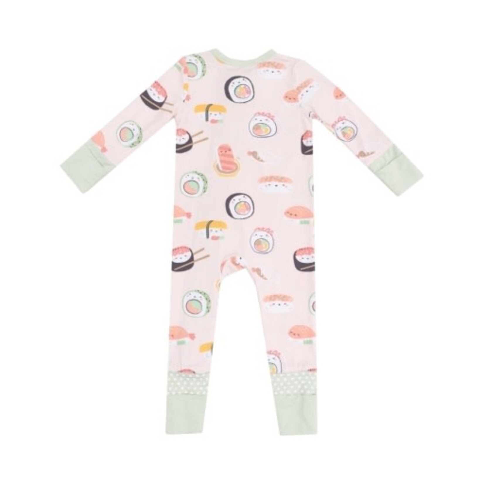 Angel Dear Sushi Pink 2 Way Zipper Romper